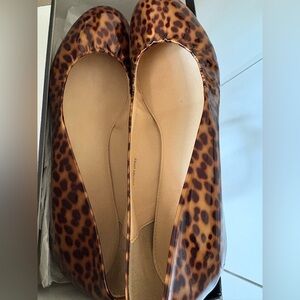 J. Crew Cece Ballet Flats in Tortoise. Size 9. Like New.